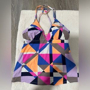 Athleta Womens Bikini Top Multicolor Size Small